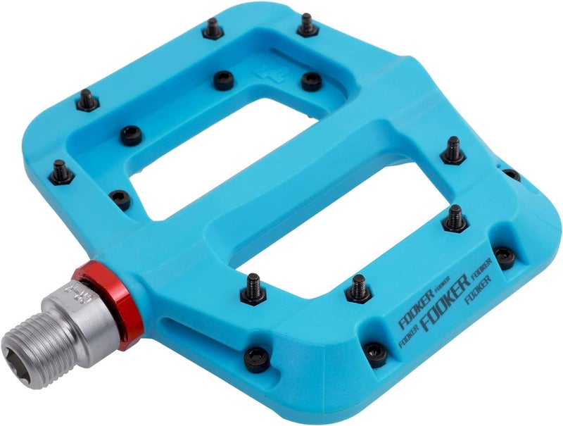FOOKER MTB Pedals Mountain Bike Pedals 3 Bearing Non-Slip Lightweight Nylon Fiber Bicycle Platform Pedals for BMX MTB 9/16" - Image 1