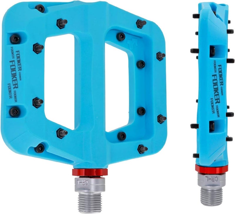 FOOKER MTB Pedals Mountain Bike Pedals 3 Bearing Non-Slip Lightweight Nylon Fiber Bicycle Platform Pedals for BMX MTB 9/16" - Image 4