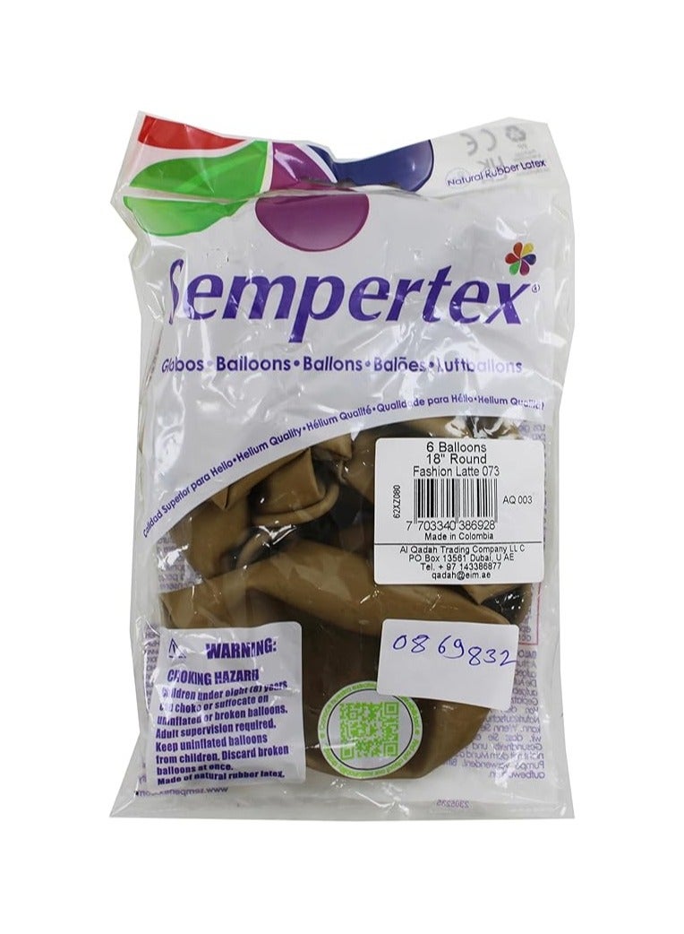 Sempertex Latte Balloons 6PCS/BAG Premium Latex Soft Neutral Color Perfect for Weddings Birthdays Baby Showers Parties and Events Easy to Inflate Long-Lasting Eco-Friendly Perfect Décor - Image 5