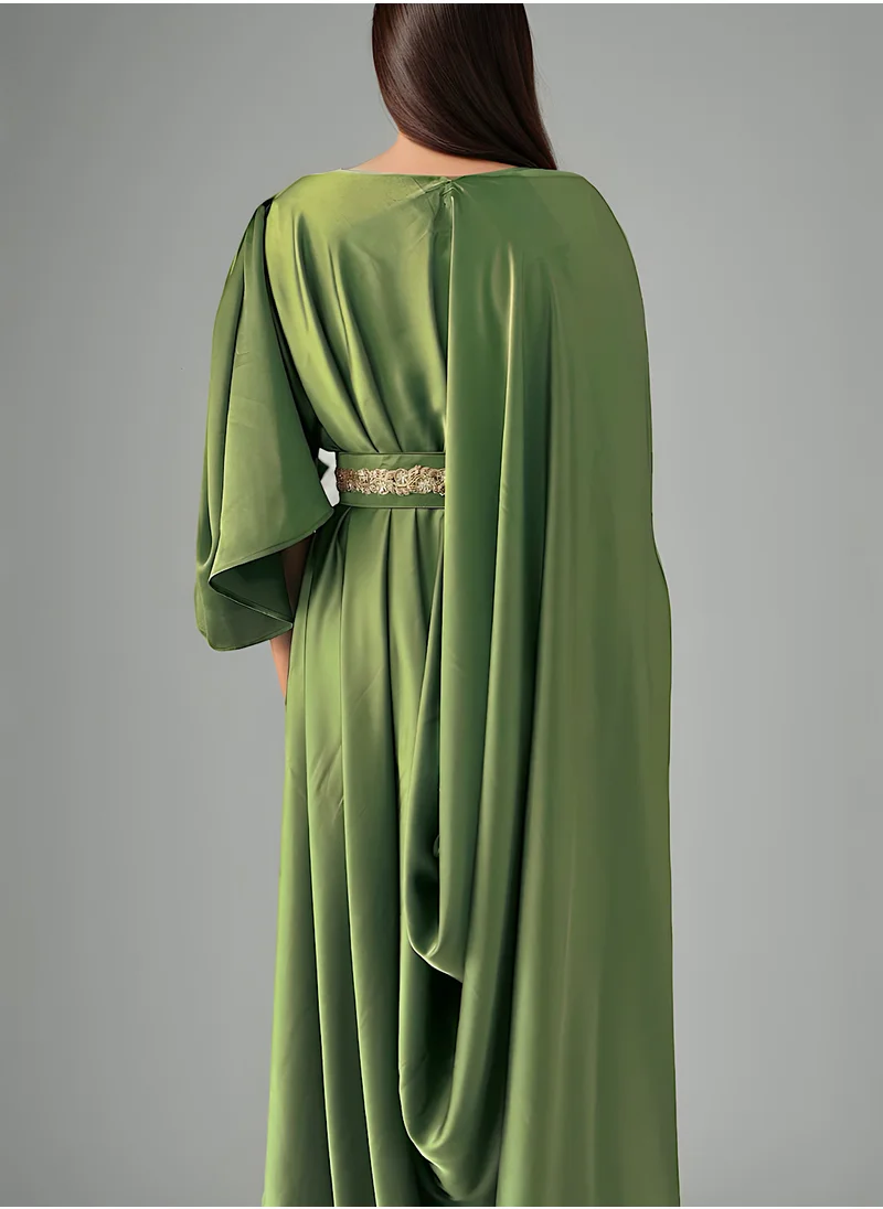 ECSTACY Pleat Drape Gown