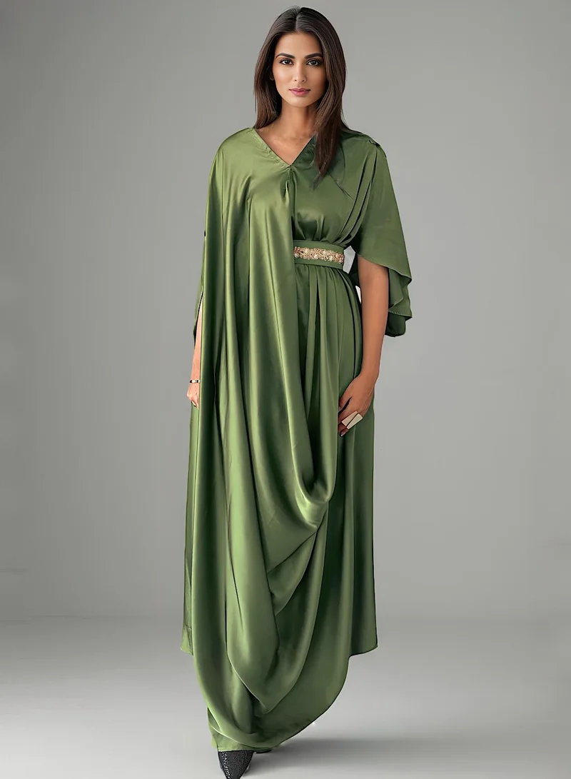 ECSTACY Pleat Drape Gown