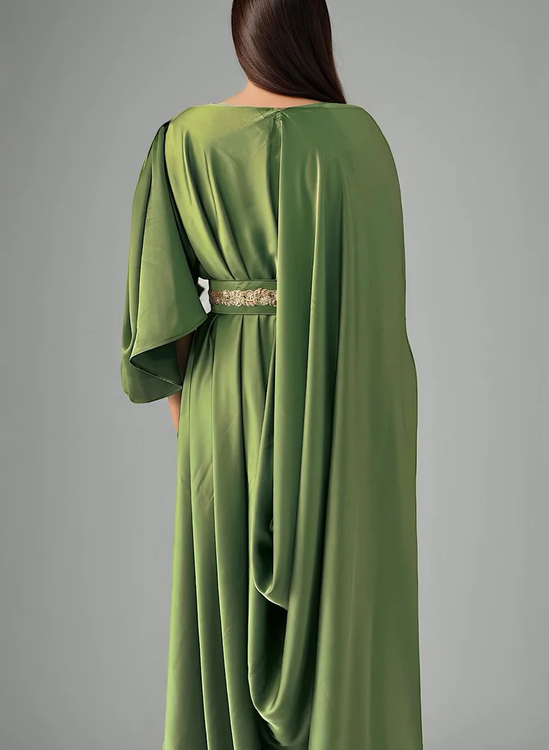 ECSTACY Pleat Drape Gown