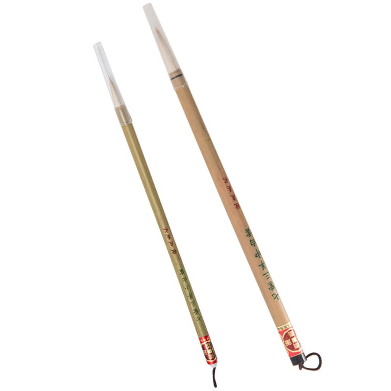 Ceramic Painting Brushes Set Medium Small White Cloud Hair Watercolor Liner Craft Art - Image 2