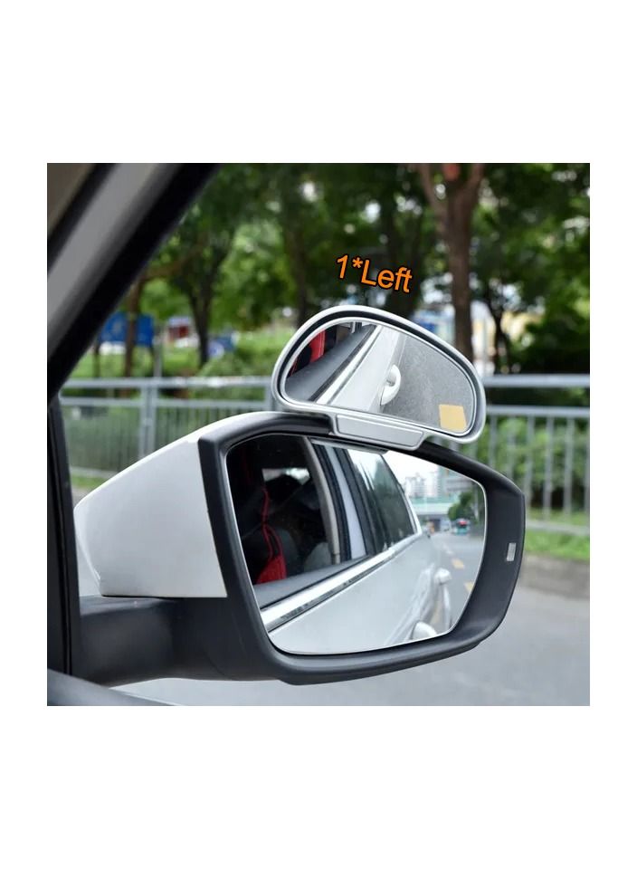 1-Pair Adjustable Wide Angle Side Rear Car Mirrors,Blind Spot Snap Way for Parking Auxiliary Rear View Mirror,Colour White - Image 5