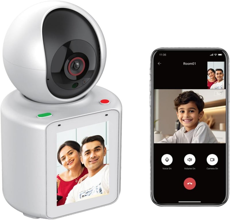 Generic Full HD WIFI Video Calling PT Camera with One-Click Call, Anthropomorphic Detection, and Infrared Night Vision via Mobile App  - Image 1