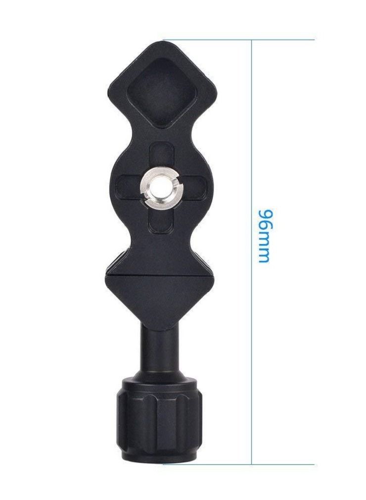 Universal Aluminum Alloy Tripod Clamp Black  - Image 2