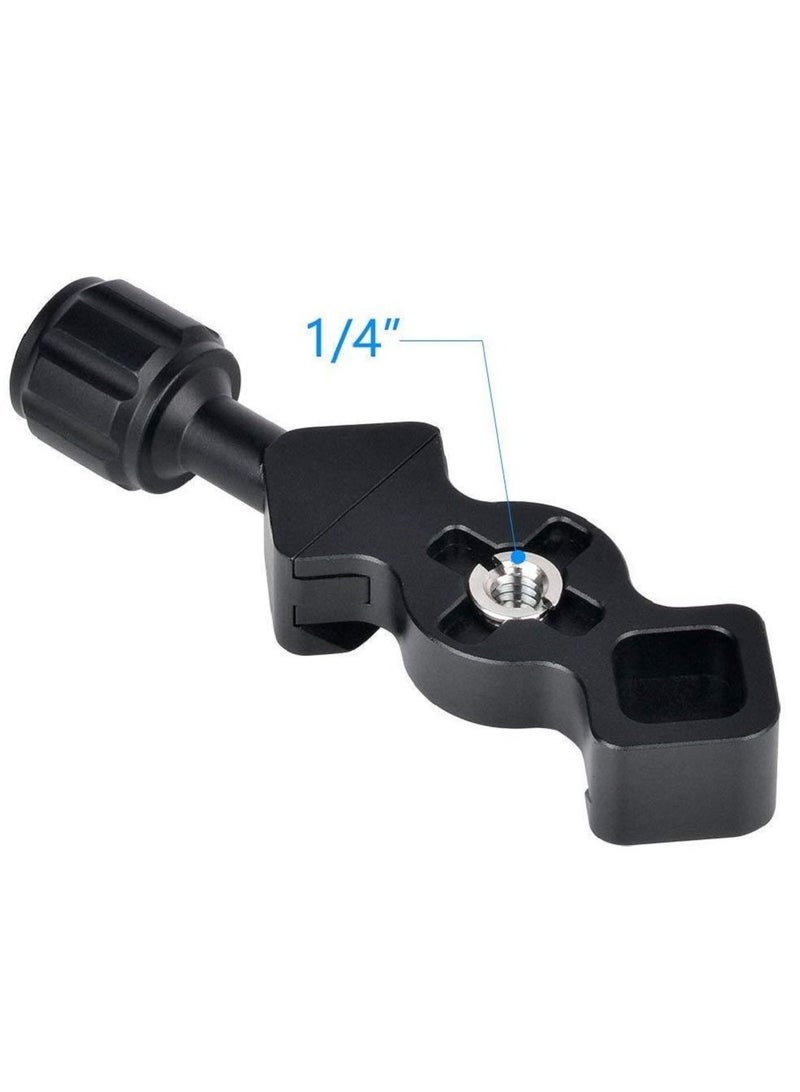 Universal Aluminum Alloy Tripod Clamp Black  - Image 4