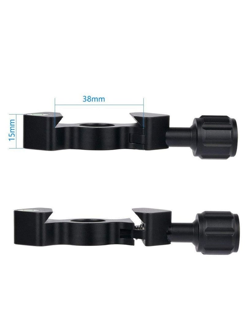 Universal Aluminum Alloy Tripod Clamp Black  - Image 3