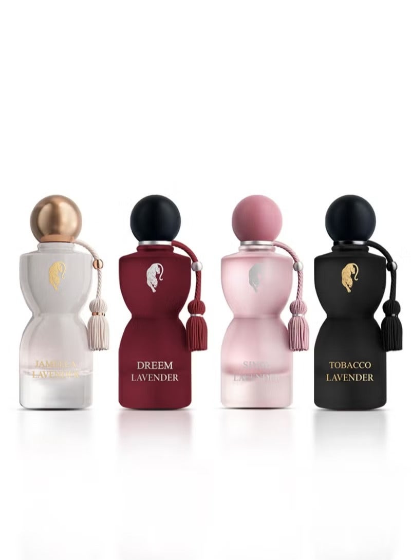 لافندر مجموعة عطر جورجينا 75 مل 4 قطع - Image 1