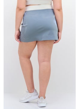 adidas Originals Women Sportswear Fit Brand Logo Outdoor Skirt, Grey  - Image 3