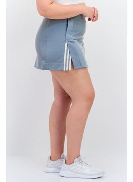 adidas Originals Women Sportswear Fit Brand Logo Outdoor Skirt, Grey  - Image 4
