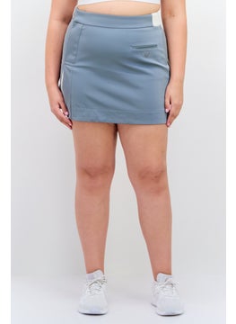 adidas Originals Women Sportswear Fit Brand Logo Outdoor Skirt, Grey  - Image 1