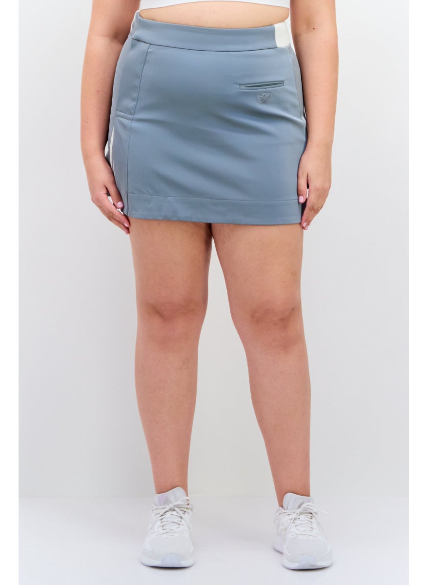 adidas Originals Women Sportswear Fit Brand Logo Outdoor Skirt, Grey  - Image 1