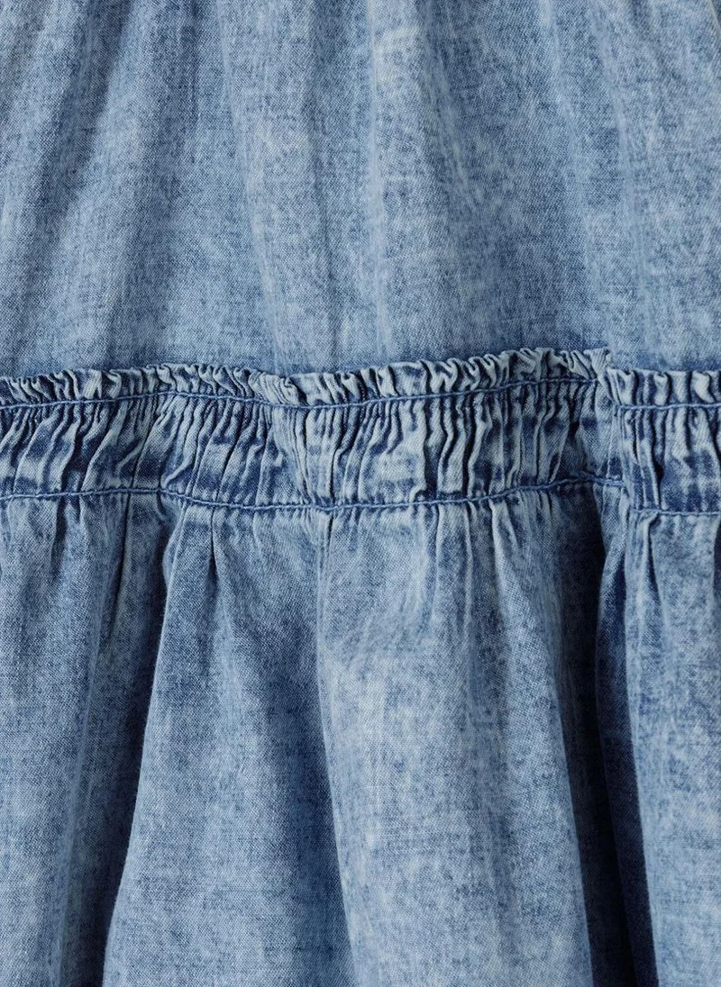 MINOTI Ruffled Denim Sundress