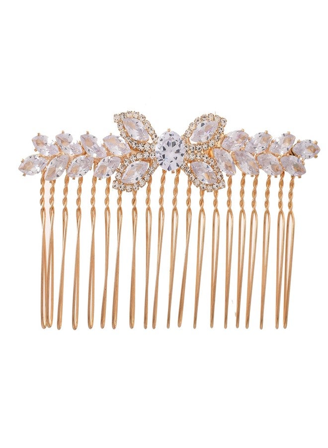 VOYLLA Royal Romance Elsa Comb Pin Hair Accessories|Comb Pin Hair Accessories For Women|Women Hair Accessories|Gift For Women|American Diamond|Wedding|Cocktail|Love|Heart|Party|Valentine Gift - Image 1