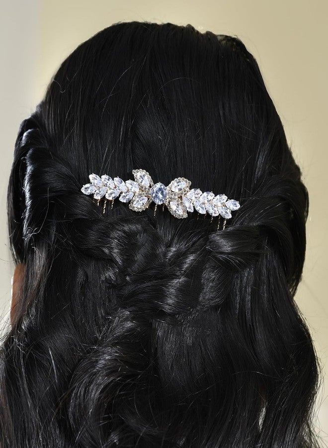 VOYLLA Royal Romance Elsa Comb Pin Hair Accessories|Comb Pin Hair Accessories For Women|Women Hair Accessories|Gift For Women|American Diamond|Wedding|Cocktail|Love|Heart|Party|Valentine Gift - Image 4