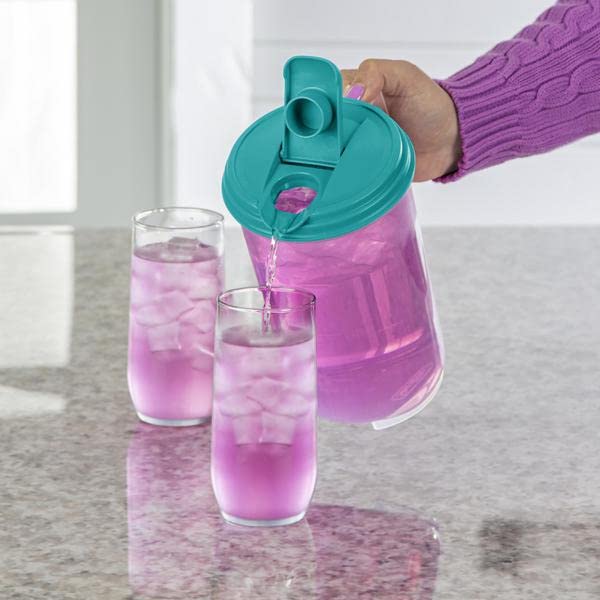 Sterilite ستريللايت 04860906 إبريق مشروبات، دائري، بلاستيك خالي من BPA، سعة 2 لتر - الكمية 1 - Image 5