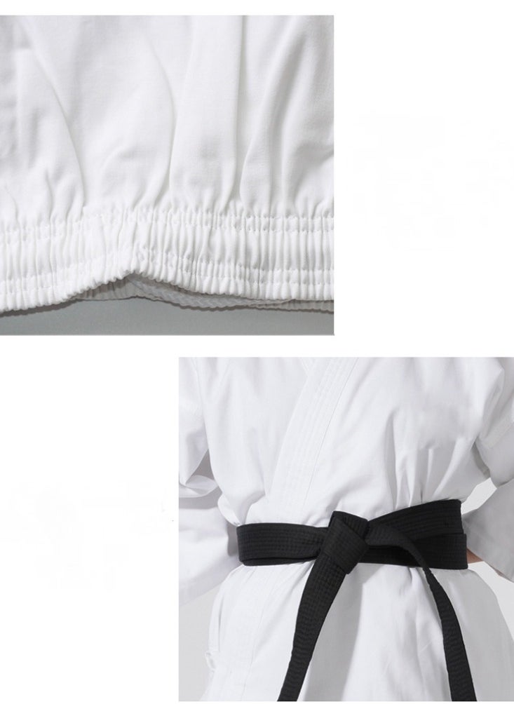 Y&D - Taekwondo Suit Set Sports Training Clothes Parts, Lightweight Student Karate Martial Arts Uniform with Belt 110cm - Image 1