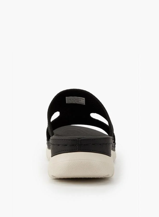 Flora Bella By Shoexpress Textured Slip-On Sandals