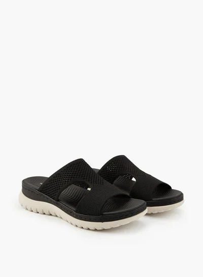 Flora Bella By Shoexpress Textured Slip-On Sandals