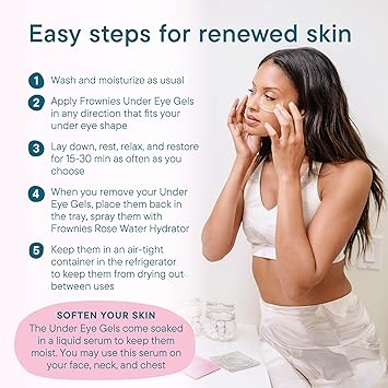 Frownies Eye Gel Patches 3 pack Moisturising treatment for puffy bags under around eyes Anti Wrinkle - Image 4