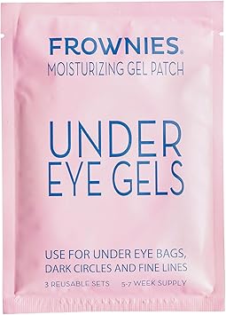 Frownies Eye Gel Patches 3 pack Moisturising treatment for puffy bags under around eyes Anti Wrinkle - Image 1