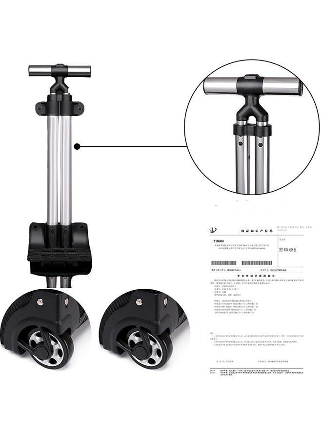 حقيبة ظهر بعجلات مقاس 19 بوصة للسفر والكمبيوتر المحمول الاحترافي وحقيبة سفر للأعمال للجنسين وحقيبة سفر خفيفة الوزن وحقيبة مدرسية بعجلات لطلاب الكلية - Image 5