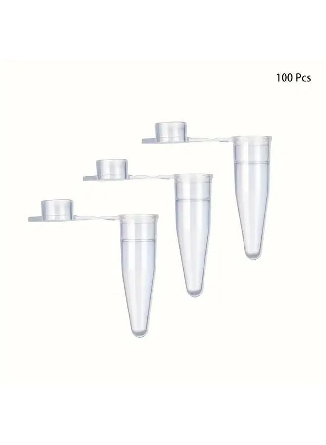 100pcs Transparent Mini Centrifuge Tubes 0 01oz 0 02oz 0 05oz High Purity Plastic Snap Caps Marked Areas Laboratory Sample Storage - Image 5