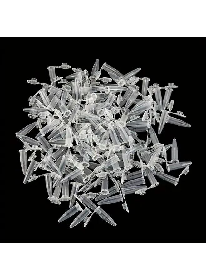100pcs Transparent Mini Centrifuge Tubes 0 01oz 0 02oz 0 05oz High Purity Plastic Snap Caps Marked Areas Laboratory Sample Storage - Image 1
