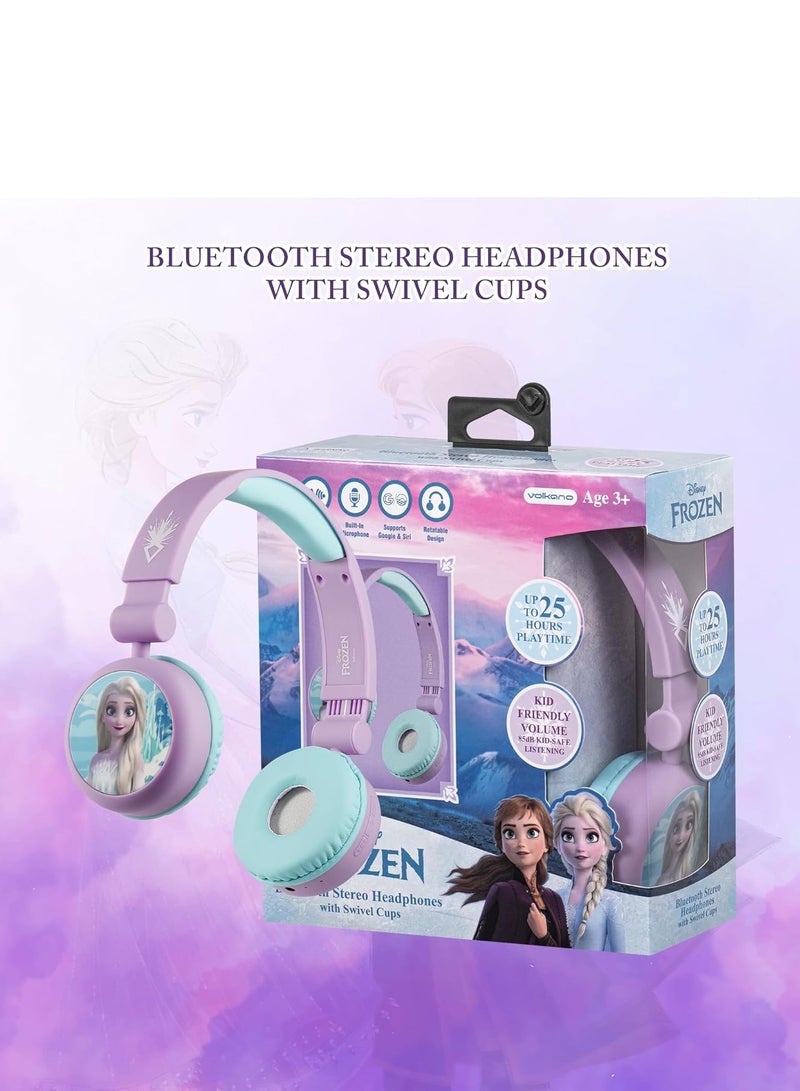 Disney Frozen Bluetooth Headphone with Swivel Cups (DY-9966-FR) - Image 2
