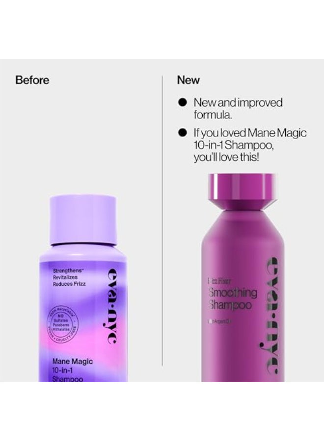 Eva NYC AntiFrizz Shampoo with Argan Oil Sunflower Seed Oil Soft Manageable Shiny Nourished Hair For Frizzy Medium to Thick Hair Types Warm Vanilla Scent 10 fl oz - Image 3