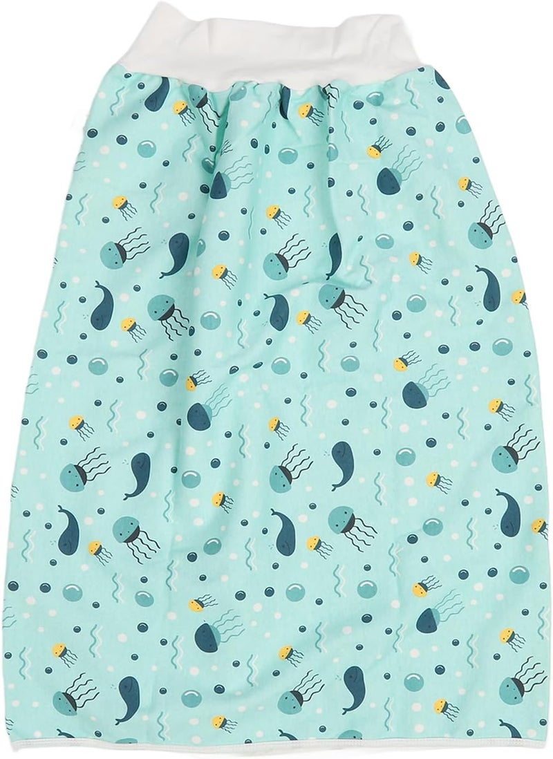 كلاراكو تنورة حفاضات للكبار، وسادة قماش قطنية قابلة للغسل ومقاومة للتسرب لكبار السن، مع خصر مرن، مرتبة سلس البول للنوم الليلي واستخدام الحيض (كبير) - Image 1