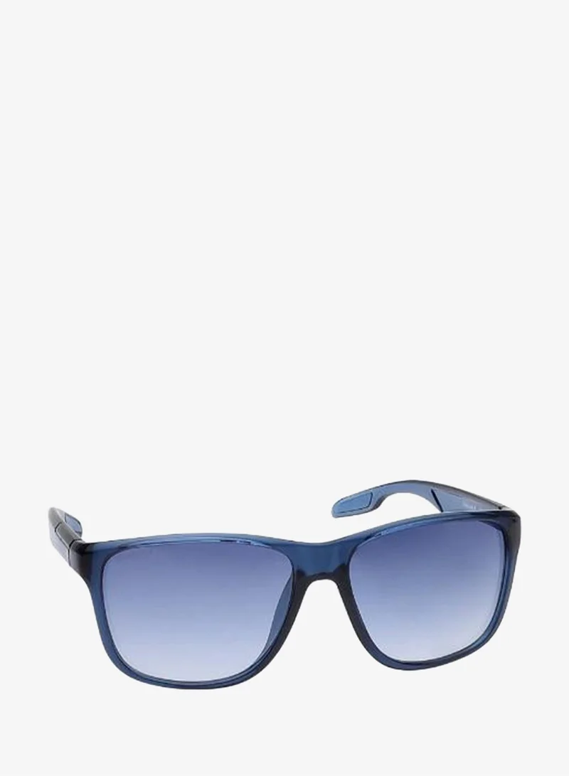 fastrack Non Polarized Sunglasses Blue Frame Smoke Mirror Lens 60mm  - P468GY6V