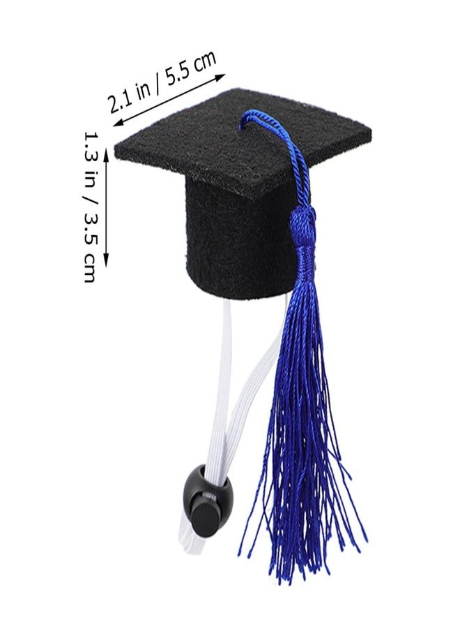 BESTOYARD 2Pcs Dog Doctoral Caps with Tassel Graduation Party Costume for Small Pets Adorable Decorative Pet Hats for Celebrations - Image 4