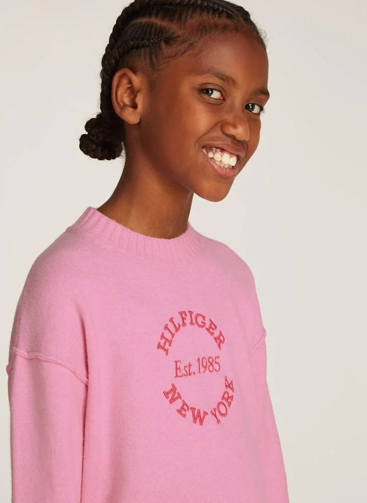 TOMMY HILFIGER Kids New York Detail Logo Sweater