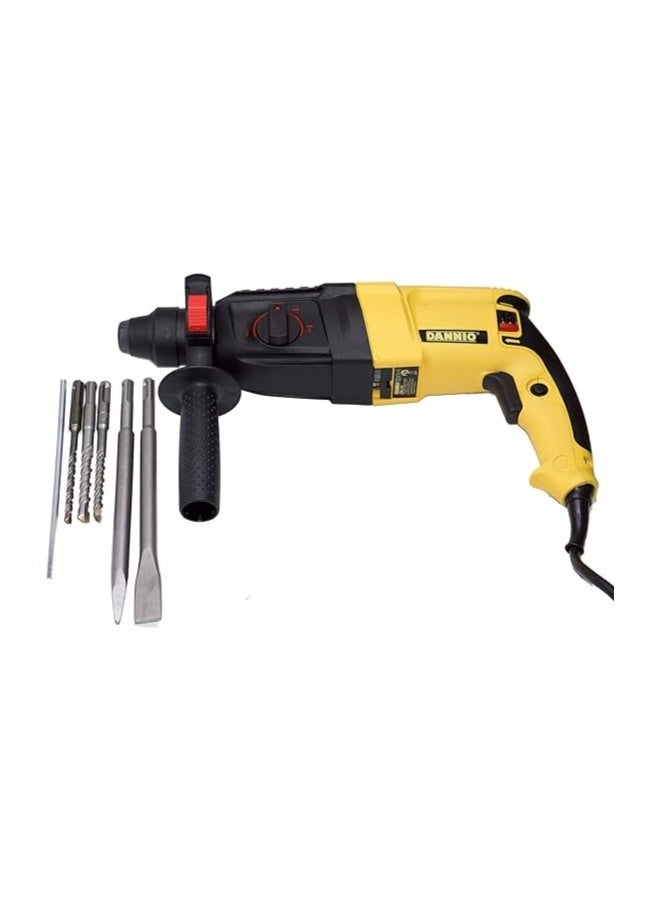 DANNIO Rotary Hammer Drill with Dual Drill Modes, 360° Rotating Auxiliary Handle, 26mm SDS-Plus, Concrete Power Tools with Case - 800 Watts (DN-26) - Image 1