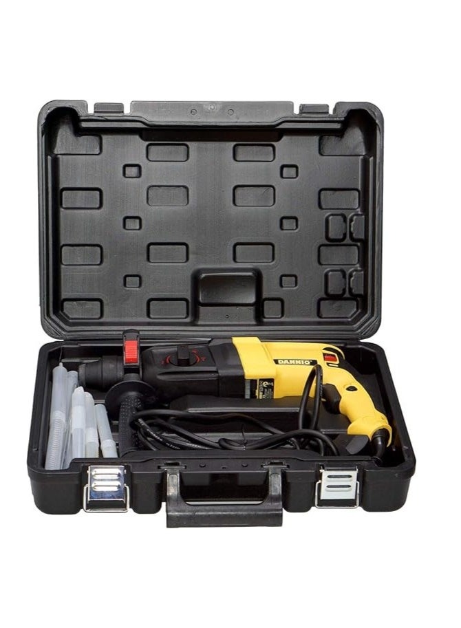 DANNIO Rotary Hammer Drill with Dual Drill Modes, 360° Rotating Auxiliary Handle, 26mm SDS-Plus, Concrete Power Tools with Case - 800 Watts (DN-26) - Image 2