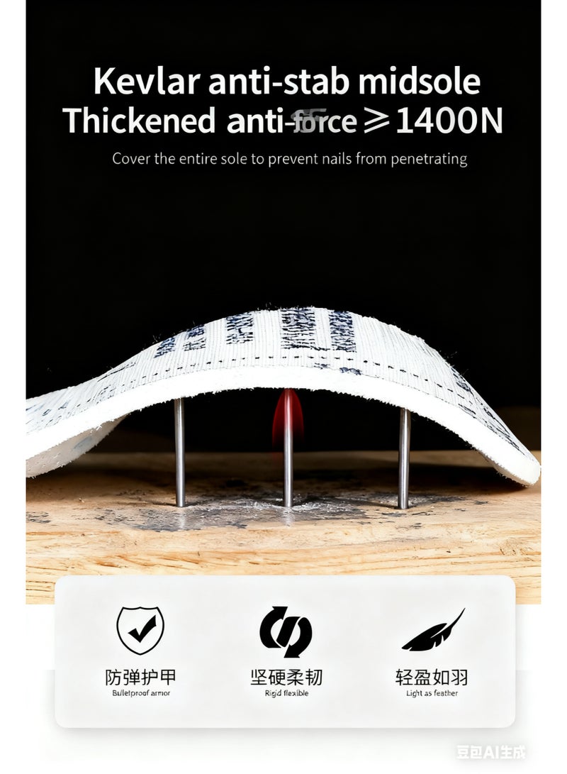 سكاي فيو أحذية أمان للبناء الصناعي، مقدمة فولاذية للرجال والنساء، أحذية عمل واسعة قابلة للتنفس مع نعل ناعم متين، أحذية رياضية مريحة مقاومة للانزلاق للأغراض الصناعية. مقاسات من 40 إلى 46 - Image 2