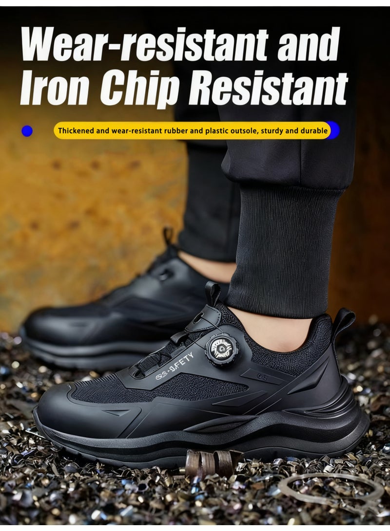 سكاي فيو أحذية أمان للبناء الصناعي، مقدمة فولاذية للرجال والنساء، أحذية عمل واسعة قابلة للتنفس مع نعل ناعم متين، أحذية رياضية مريحة مقاومة للانزلاق للأغراض الصناعية. مقاسات من 40 إلى 46 - Image 5