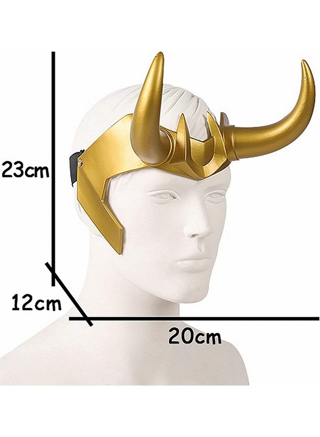 CAFELE Superhero Helmet Horns Cosplay, 2021 TV Superhero Series Movie Thor Ragnarok Crown Mask Halloween Costume Accessories, Superhero Helmet - Image 4