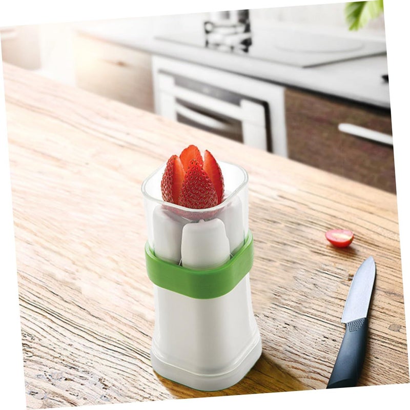Multi Function Vegetable Cutter Compact Cucumber and Strawberry Slicer for Easy Cutting of Fruits and Veggies Lightweight Kitchen Tool - Image 4