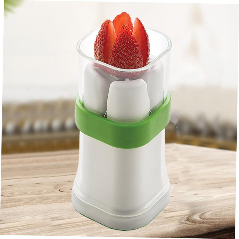 Multi Function Vegetable Cutter Compact Cucumber and Strawberry Slicer for Easy Cutting of Fruits and Veggies Lightweight Kitchen Tool - Image 3