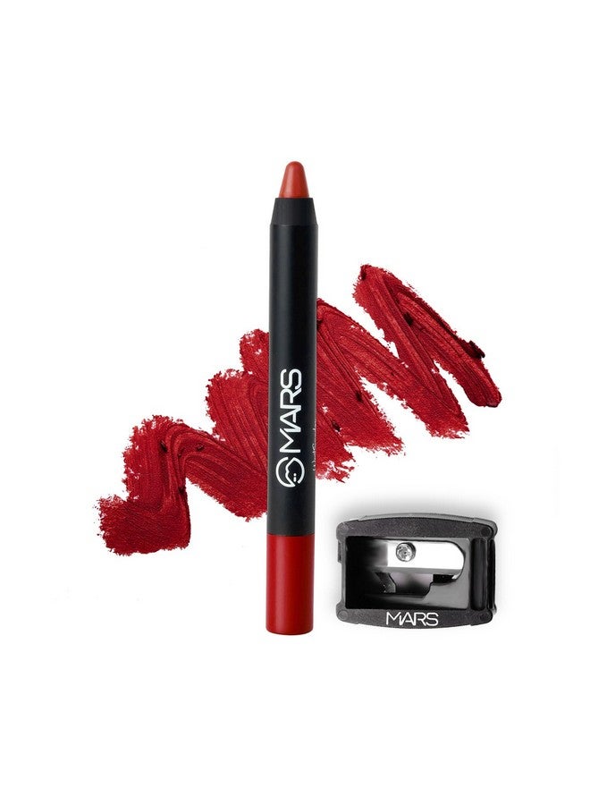 MARS Long Lasting Crayon Lipstick with 12 hours stay | Matte Finish | Waterproof | Won't Smudge Won't Budge Lip Crayon (3.5 grms) (01-I Love Myself) - Image 1
