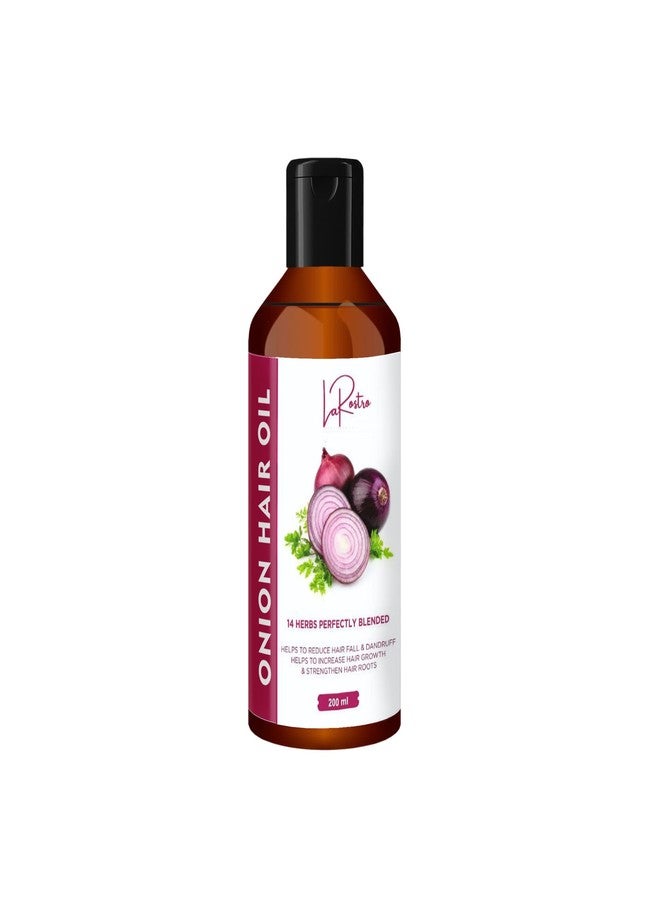 La Rostro Onion Hair Oil For Hair Growth & Hair Fall Control - 200ml (Pack of 1) - Image 1