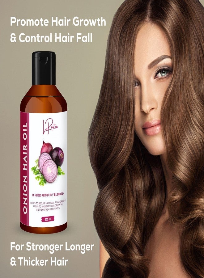 La Rostro Onion Hair Oil For Hair Growth & Hair Fall Control - 200ml (Pack of 1) - Image 4