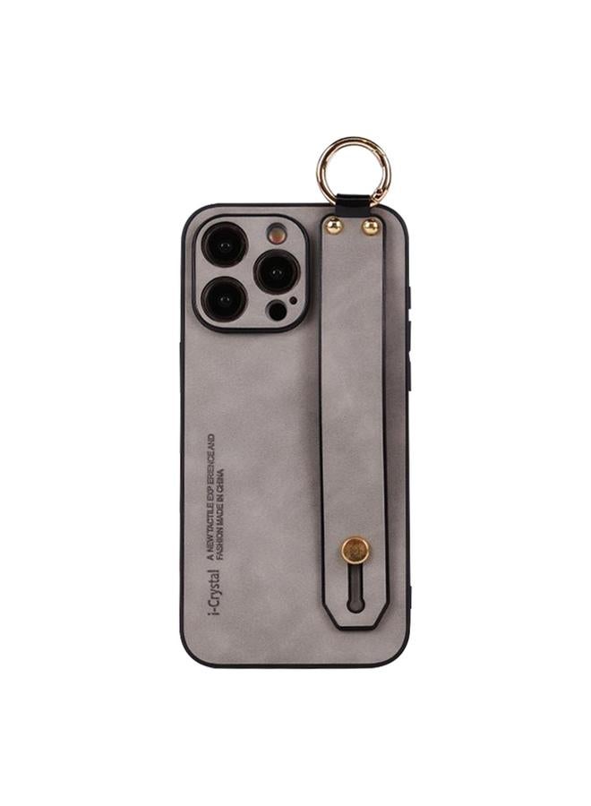 S-TOP Case For iPhone 12 Pro Max Lambskin Wristband Holder Phone Case - Image 1