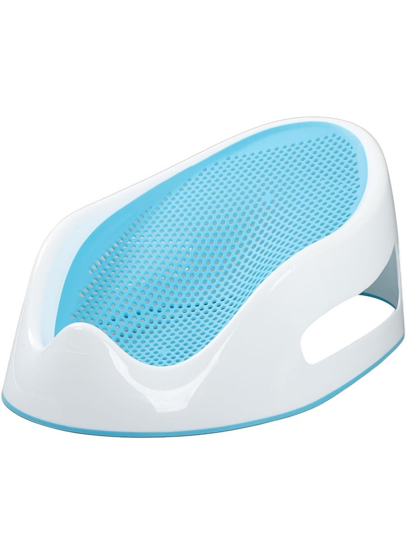 Silicone bath seat for babies and toddlers, blue color - Image 1