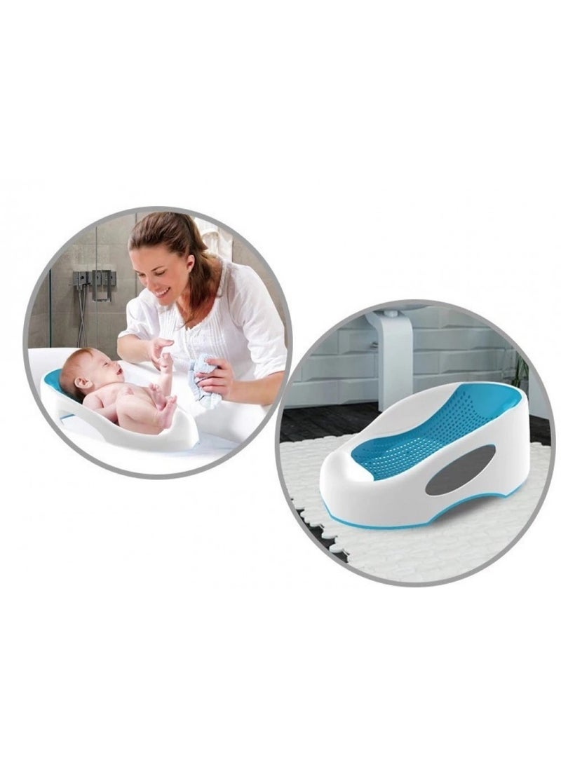 Silicone bath seat for babies and toddlers, blue color - Image 2