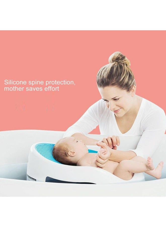 Silicone bath seat for babies and toddlers, blue color - Image 5