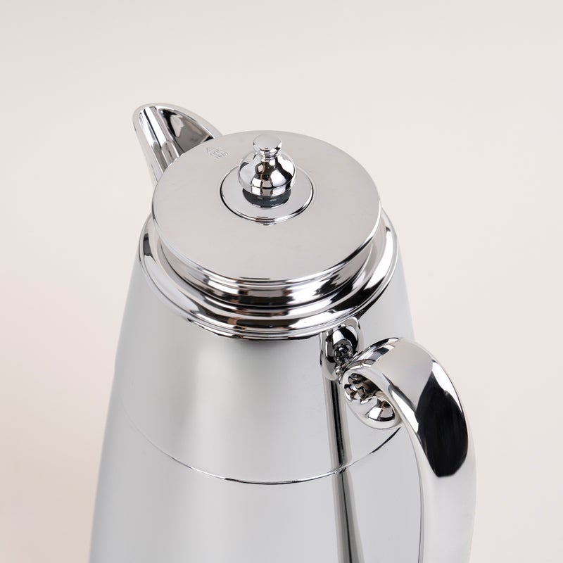 Dallaty set of 2 steel vacuum flask matt silver 1L - Image 3